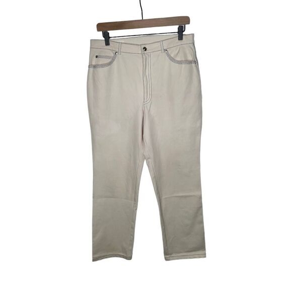 ESCADA Cream Pants - Size 42 / 12 US - Picture 1 of 14
